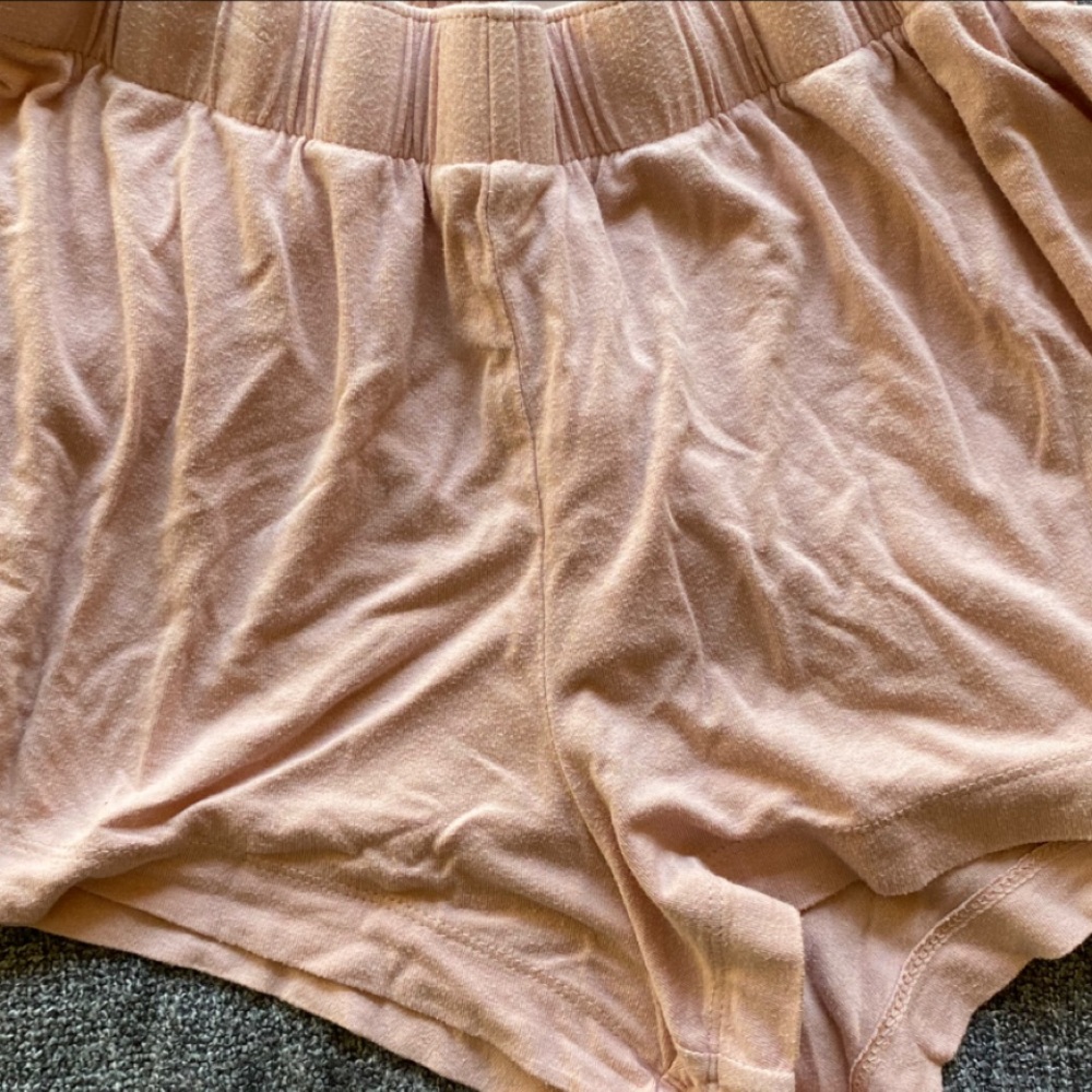 baby pink shorts